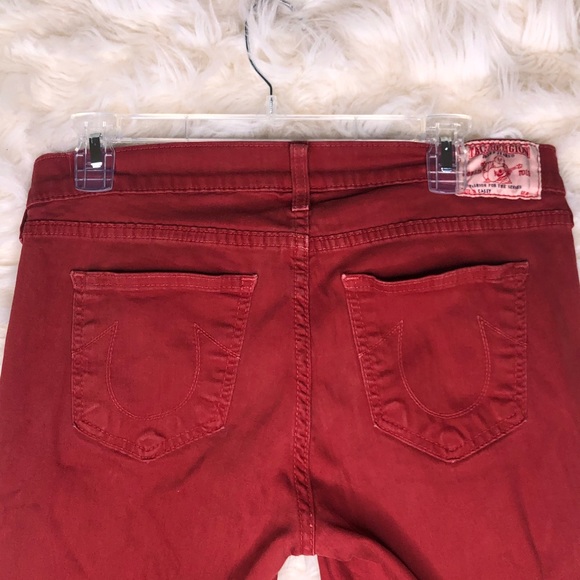 🦋True Religion Burnt Orange Cropped Pants - Picture 5 of 6